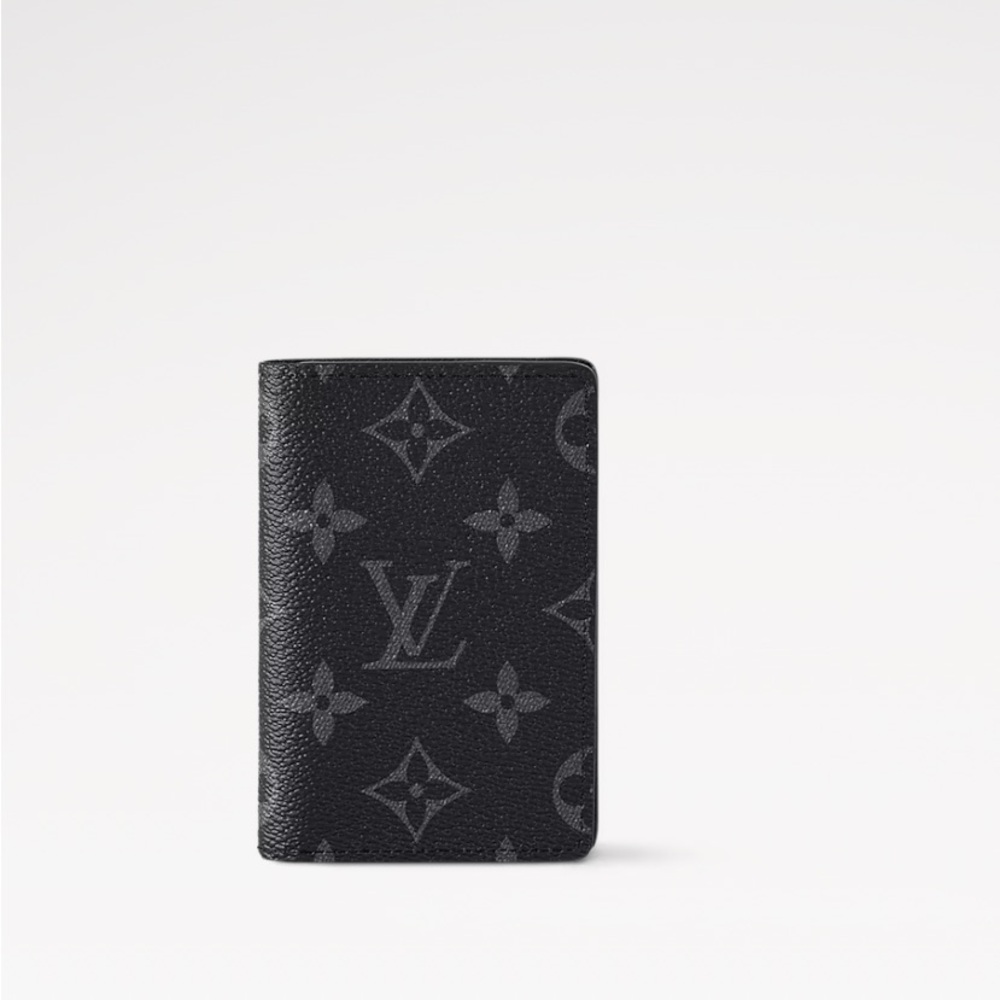 Louis Vuitton Black and Gray Monogram Card Holder